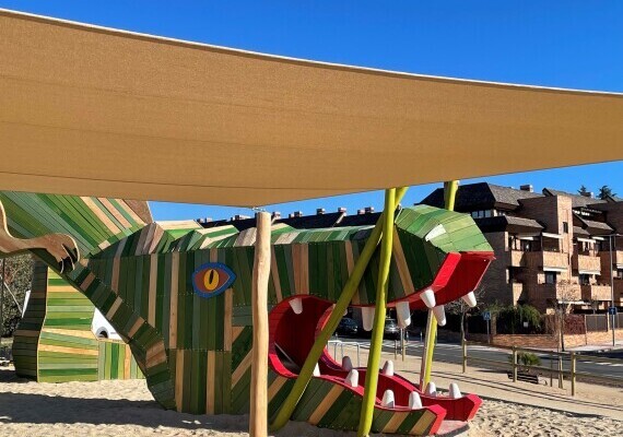 2021 Playground Las Rozaz de Madrid, Spain T-Rex Fantasy in robinia   - Holzhof